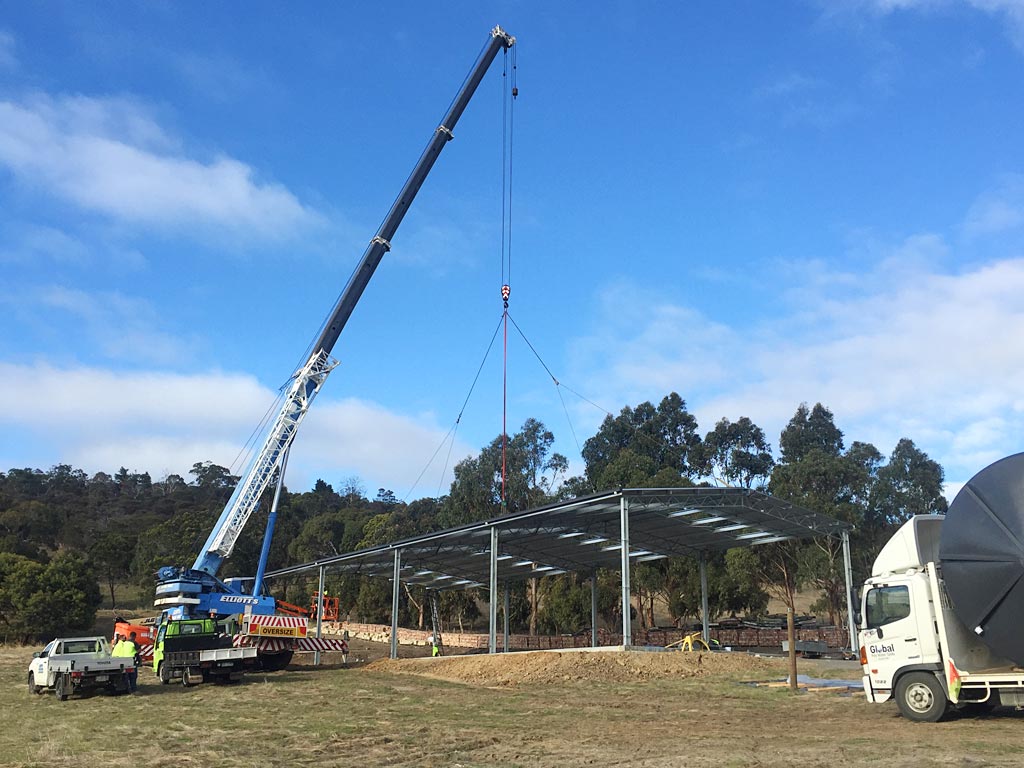 AJ & Croome Construction Richmond Steel Shed